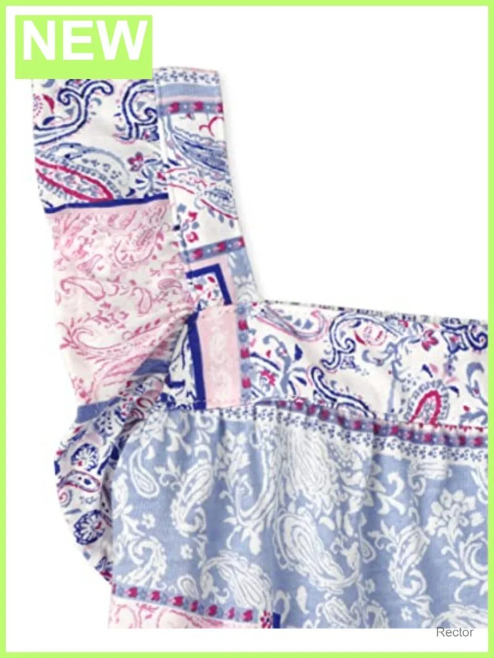 Toddler Girls Tiered Ruffle Sleeve Dress – Casual Pullover Paisley